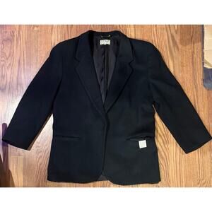 Vintage L.L. Bean Black Wool Blazer – Petite 12P